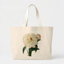 White Blush Peony By Pierre Joseph Redoute Tote Bag