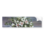 white Bouquet flowers Bumper Sticker