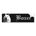 white boxer bumper sticker bumper stickers