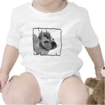 White Boxer Punk baby shirt