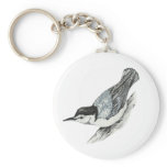 White Breasted Nuthatch Keychain
