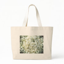 White Bridal Bouquet Tote Bag