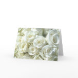 White Bridal Bouquet Card