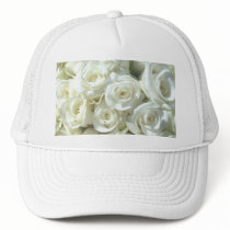 White Bridal Bouquet Hat - Customisable