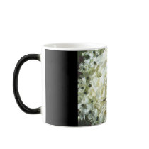 White Bridal Bouquet In Black Mug - Customisable