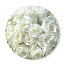 White Bridal Bouquet Magnet - Customisable