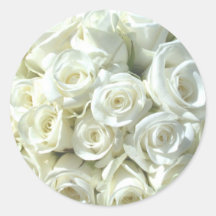 White Bridal Bouquet Sticker - Customisable