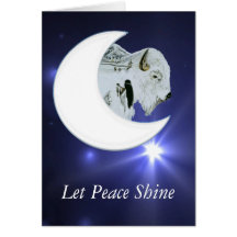 White Buffalo Blessing Card