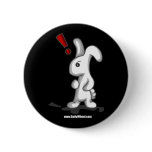 White Bunny Surprise Button