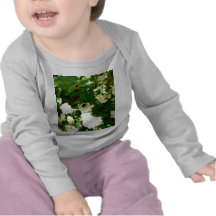 White Bush Flowers With Bee Shirt
