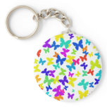 White Butterflies Keychain