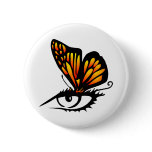 White Butterfly Eye buttons