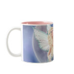 White Butterfly Fairy Moon Coffee Mug
