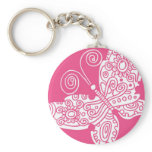 White Butterfly keychains