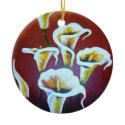 White Calla Lilies ornaments