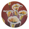 White Calla Lilies stickers