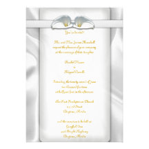 White Calla Lilly Invitations