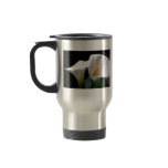 White Calla Lily Flower Travel Mug