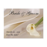 White Calla Lily-Save the Date postcards