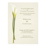 White Calla Lily Wedding Invitation