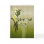 White Calla Wedding Suite Save the Date cards