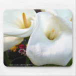 White Callas mousepads