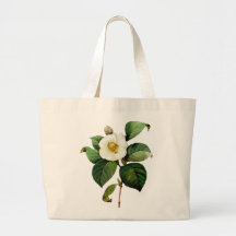 White Camellia by Pierre Joseph Redoute Canvas Bag