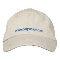 White cap embroidered baseball cap