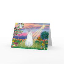 White Cat - Cloud Angel Cards
