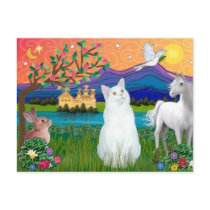 White Cat - Fantasy Land Post Cards