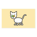 White Cat with Odd Eyes. business cards