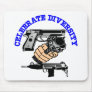 White Celebrate Diversity Guns Mouse Pad