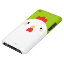 White Chicken on Green iPod Touch Cover