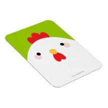 White Chicken Premium Magnet