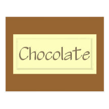 White Chocolate Recipe Card Post Cards