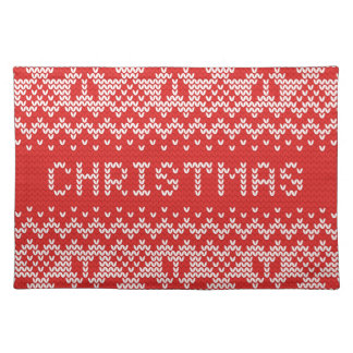 Knitted Pattern Placemats Zazzle.co.uk
