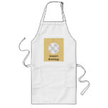 White Christmas Bauble. On Gold Color. Apron