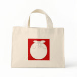 White Christmas Pudding, on Red. Bags