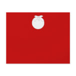 White Christmas Pudding, on Red. Custom Text flyers