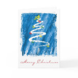 White Christmas Tree card-Merry Christmas