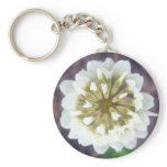 White Clover Blossom 1 Key Chain keychains