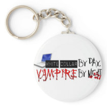 white collar by day, vampire by night keychain