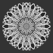White Crocus Sticker Label