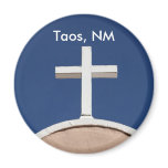 White Cross of Taos Refrigerator Magnets