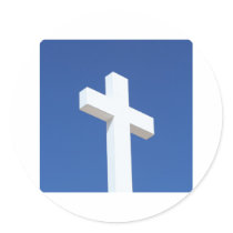White Cross Stickers