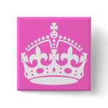 White Crown Button