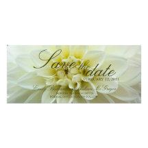 White Dahlia • Save the Date Announcement