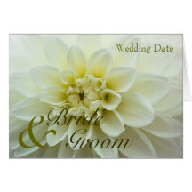 White Dahlia • Save the Date Card