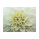 White Dahlia • Save the Date Postcard