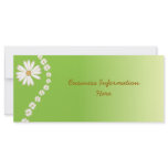 White Daisies on Green 2012 Calendar Bookmark rack cards